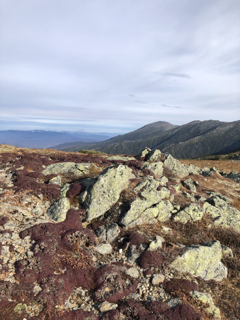 A view of the Presidential Range, seen while hiking Mt Monroe and Mt Washington in the White Mountains, New Hampshire