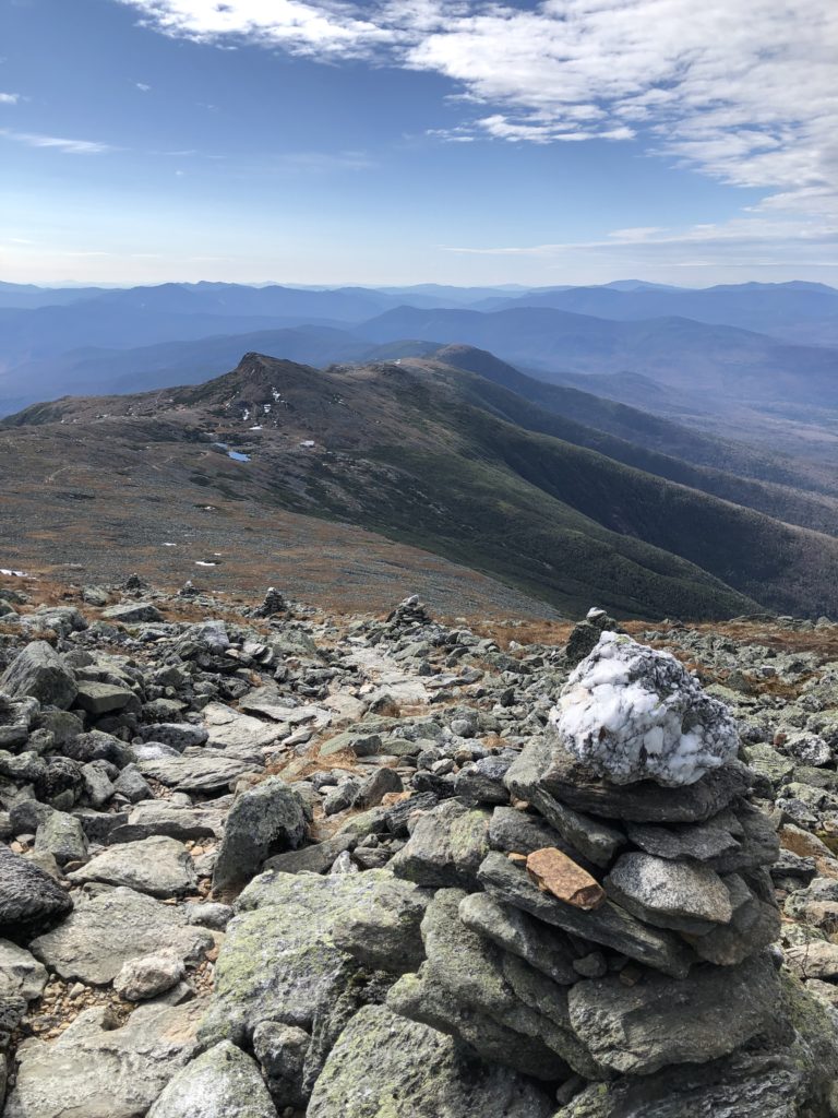 Cairns and Crawford Path, seen while hiking Mt Monroe and Mt Washington in the White Mountains, New Hampshire