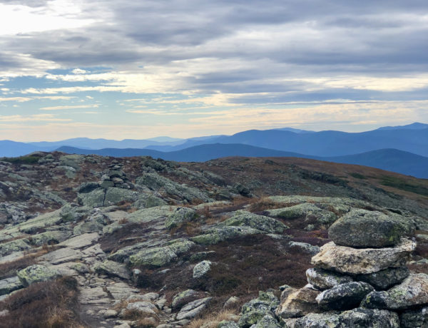 The summit of Mt Monroe, White Mountains, New Hampshire