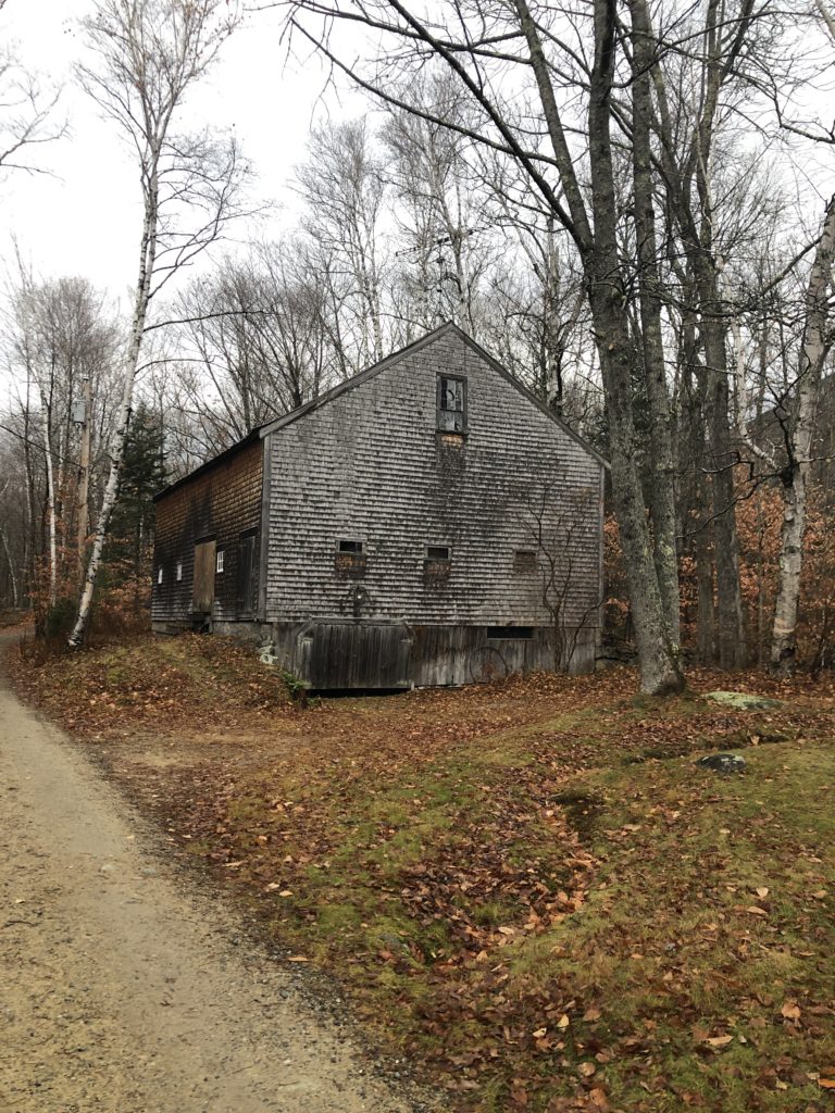 An old barn seen while hiking Mt Passaconoway in the White Mountains, New Hampshire