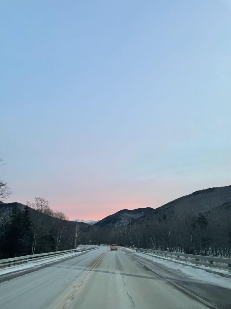 Sunrise over the mountains, White Mountain National Forest, New Hampshire