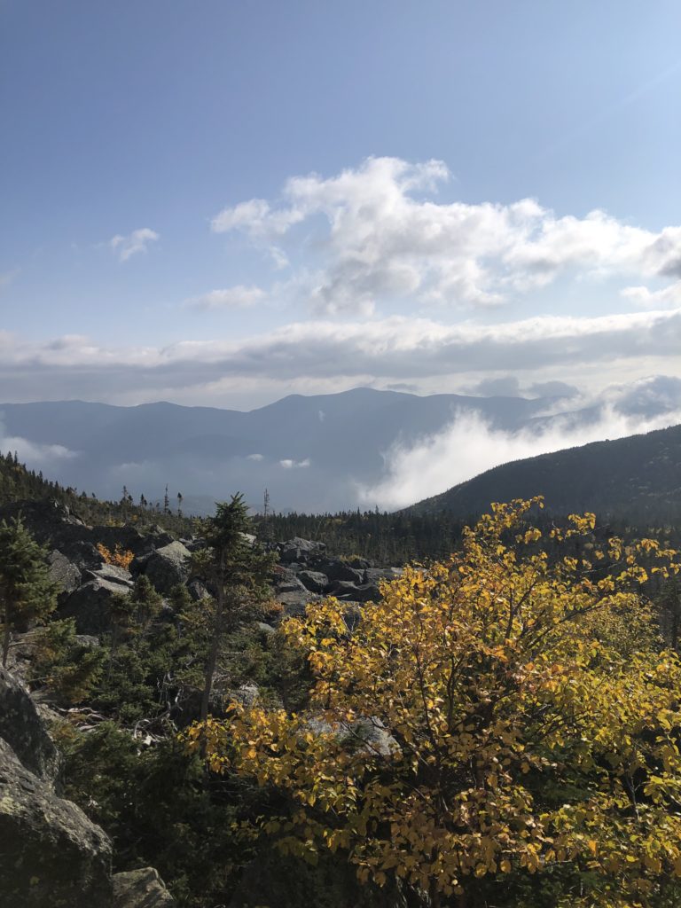 The view above the ravine seen while hiking Tuckerman Ravine, Mt. Washington, White Mountains, New Hampshire