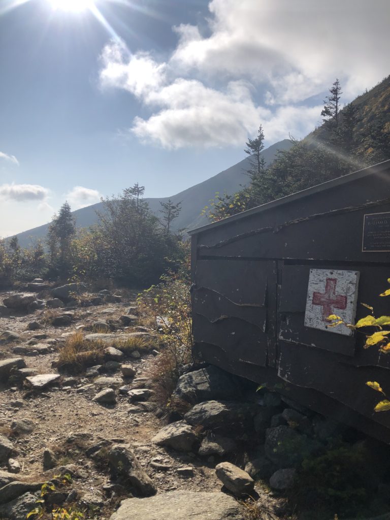A medical shed seen while hiking Tuckerman Ravine, Mt. Washington, White Mountains, New Hampshire