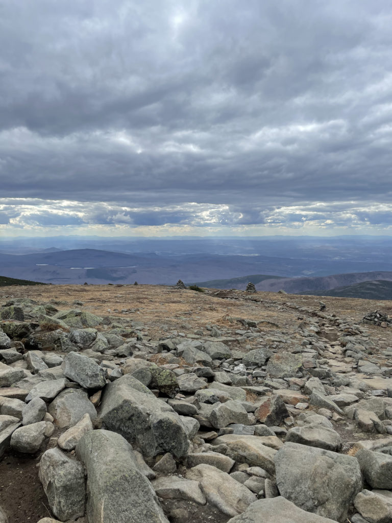 Cairns at the summit, seen while hiking Mt. Moosilauke in the White Mountains, NH