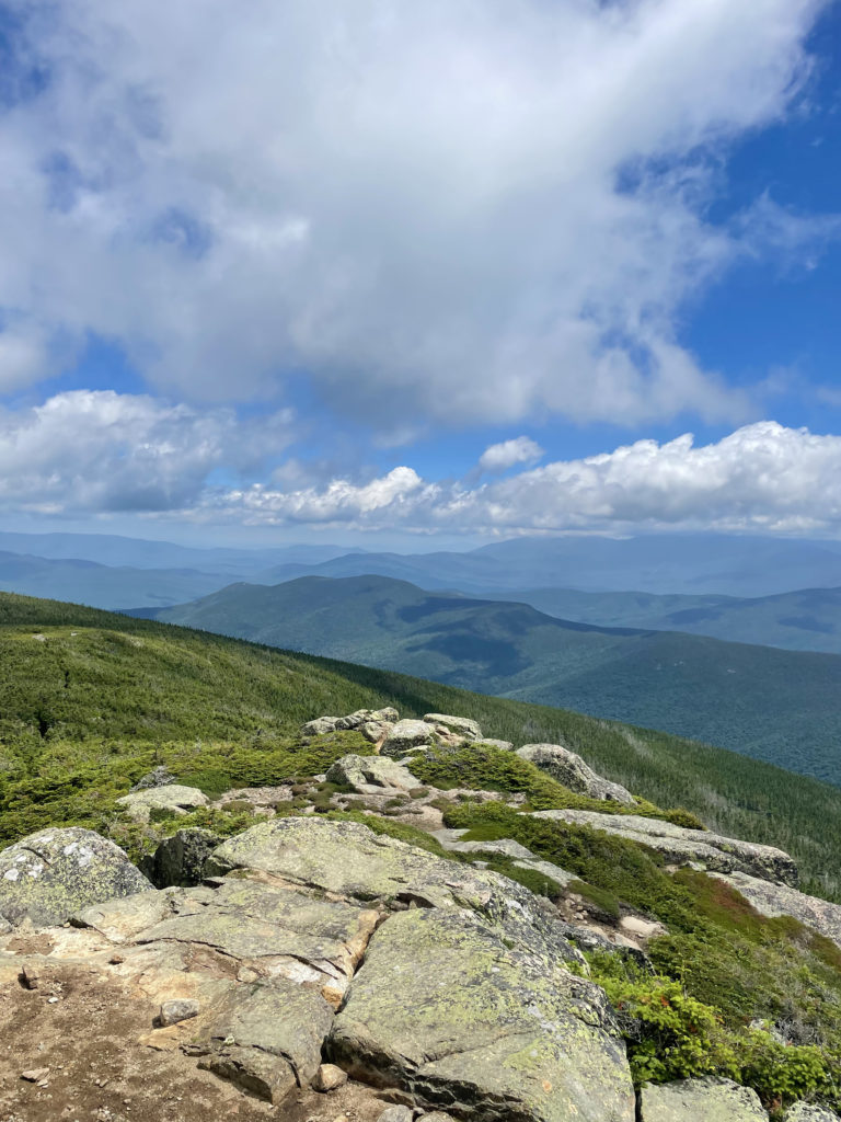 View from South Twin Mtn, seen while hiking Mts. Galehead, North Twin, and South Twin in the White Mountain National Forest, New Hampshire
