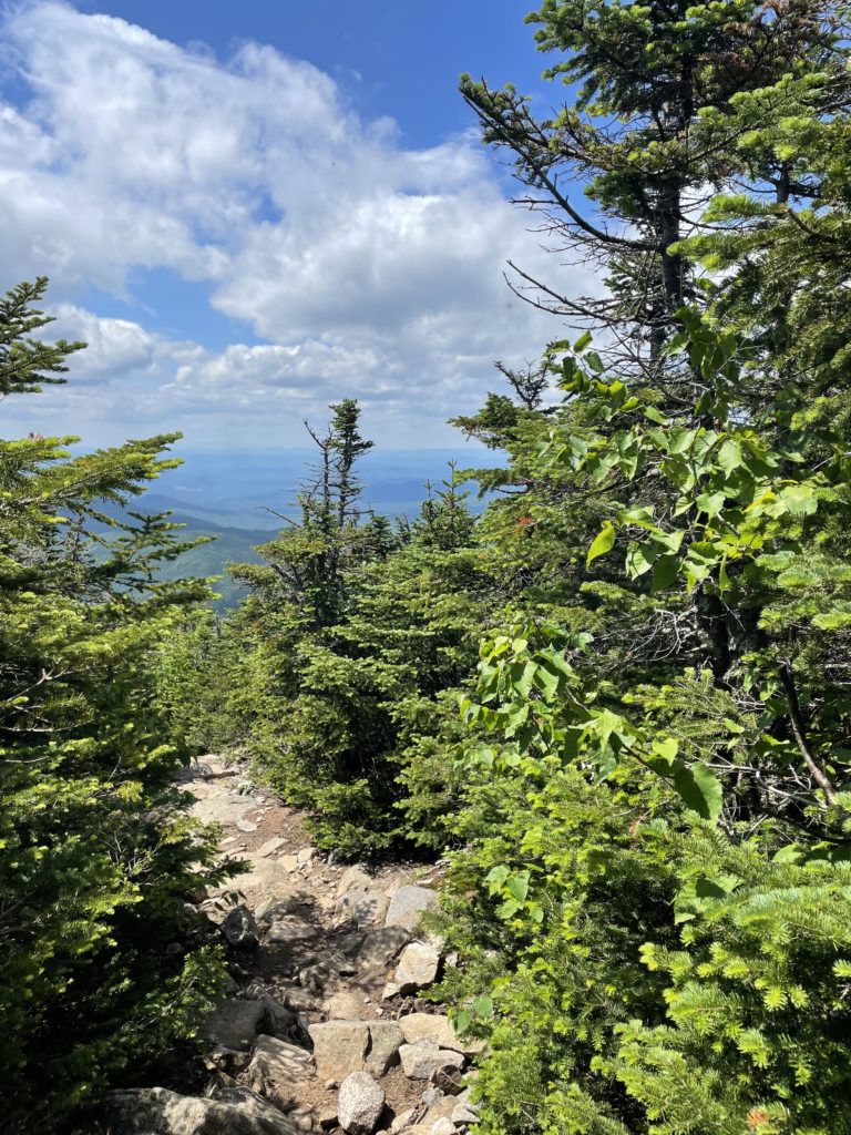 Climbing between peaks, seen while hiking Mts. Galehead, North Twin, and South Twin in the White Mountain National Forest, New Hampshire