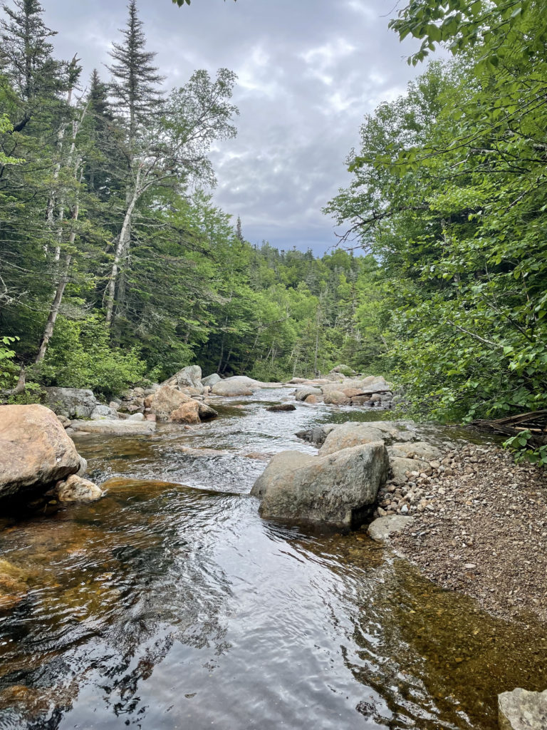A river crossing, seen while hiking Mt. Isolation in the White Mountain National Forest, New Hampshire