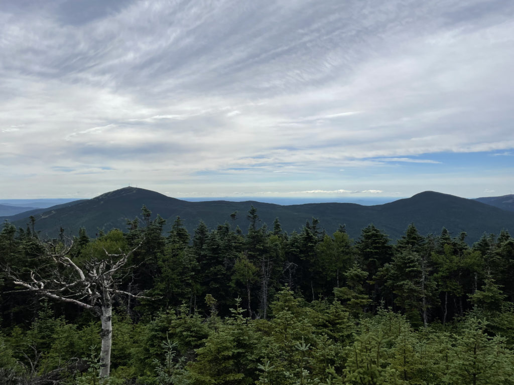 View of Sugarloaf, seen while hiking Crocker and South Crocker Mountains and Mt Redington in the Western Maine Mountains