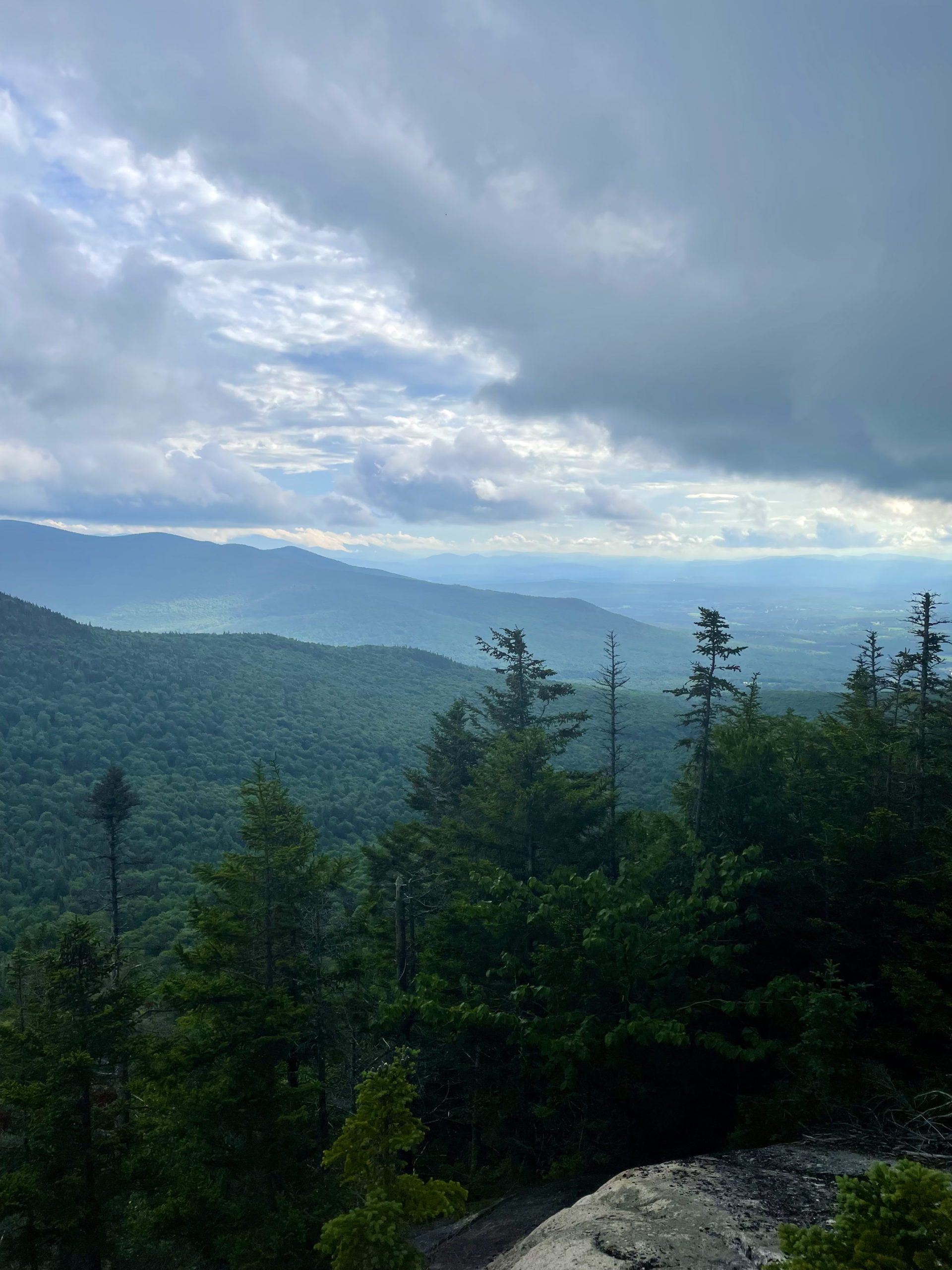 View seen while hiking Mt. Waumbek and Mt. Cabot in the White Mountain National Forest, New Hampshire