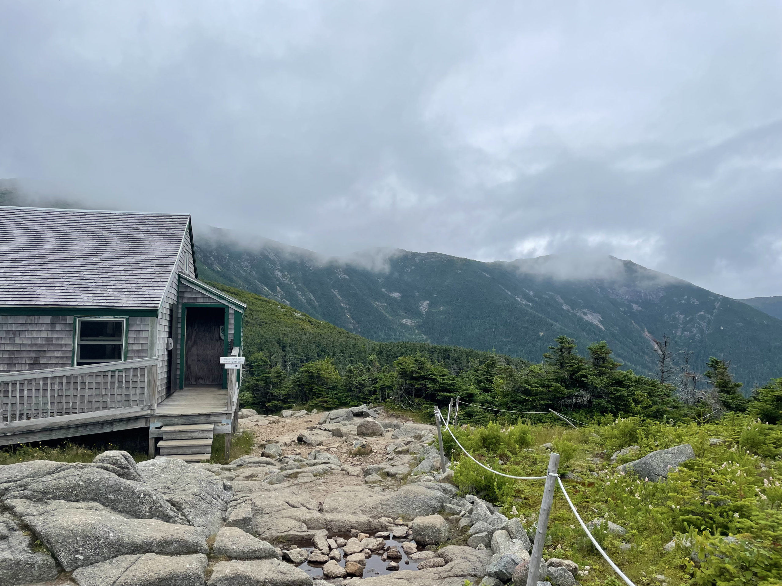 Greenleaf Hut, seen while hike Mt. Lafayette and Mt. Lincoln in the White Mountain National Forest