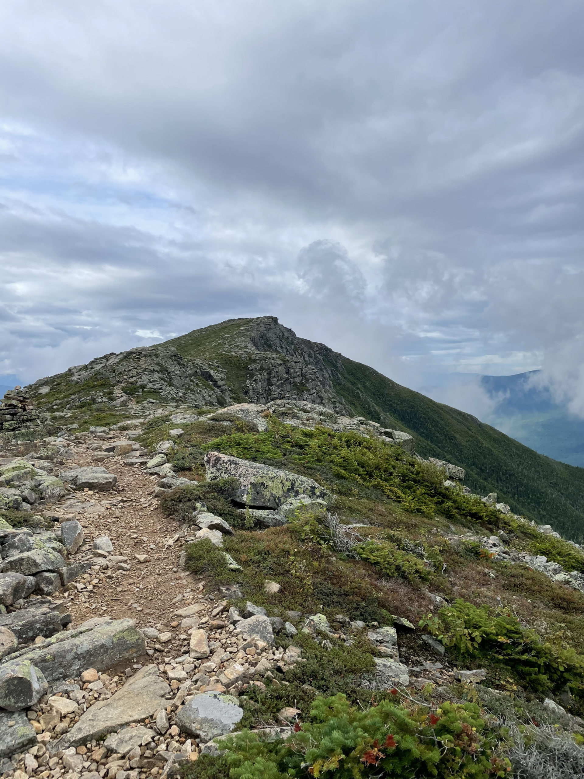 Bondcliff Trail, seen while hiking West Bond, Mt Bond, and Bondcliff in the White Mountains National Forest, New Hampshire