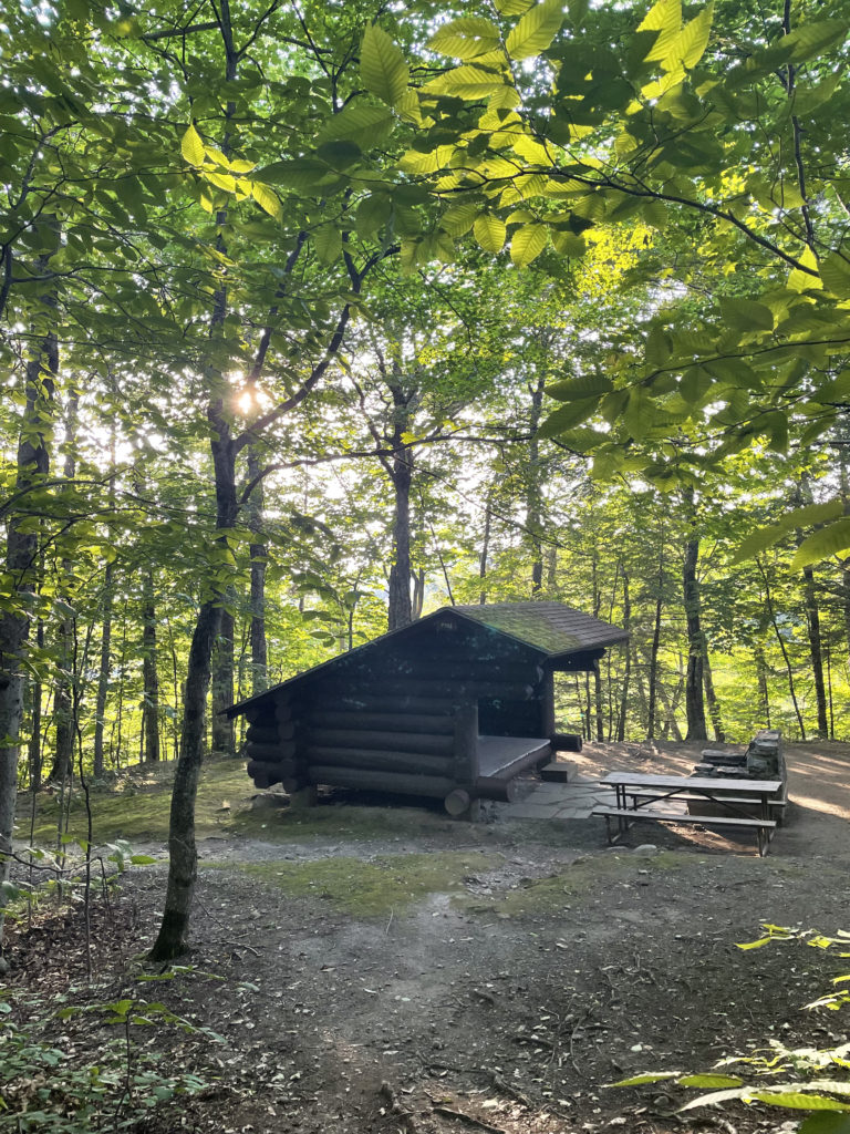 Lean-to at Underhill State Park, Vermont