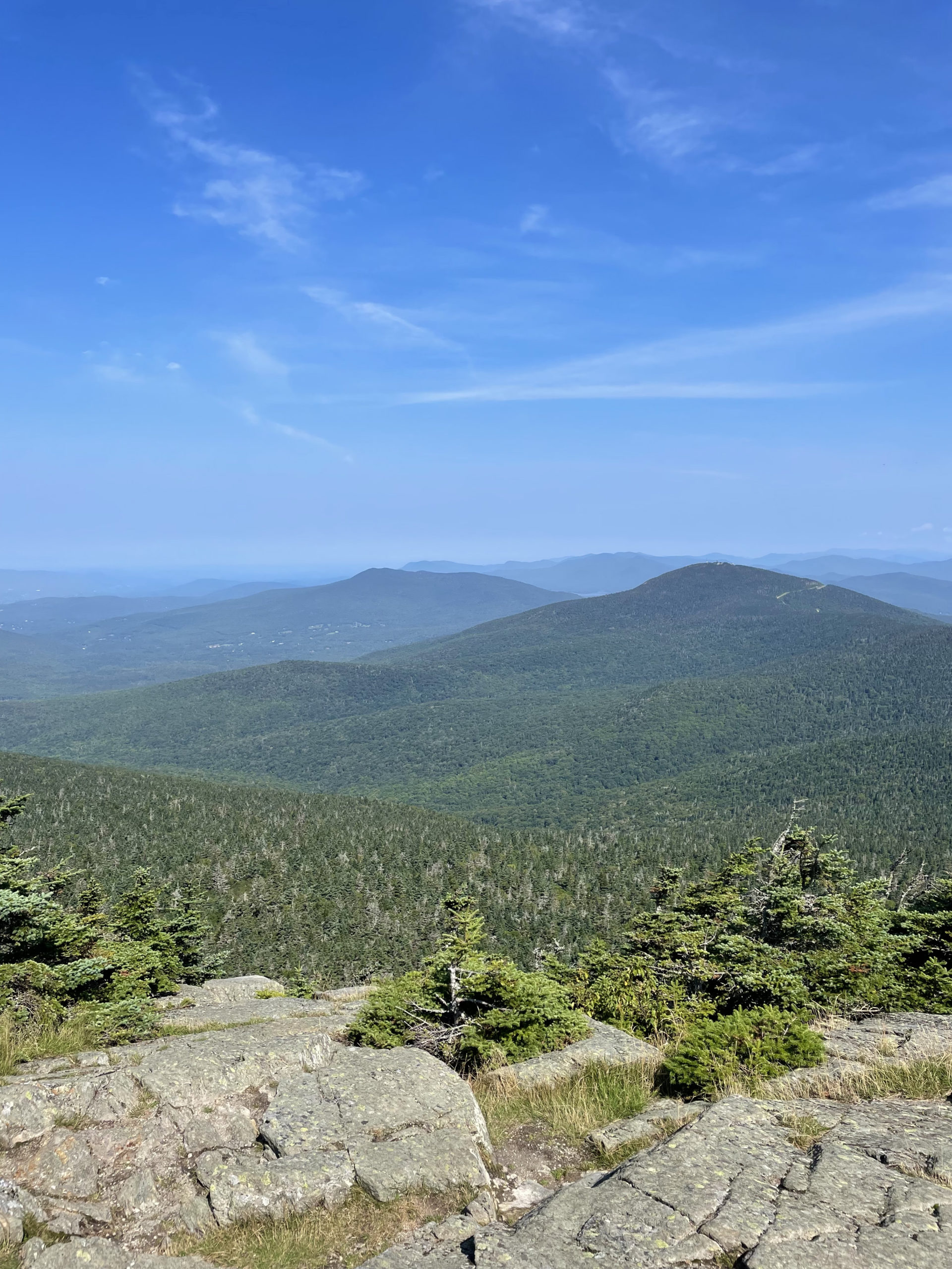 View from the summit, seen while hiking Killington Peak in the Green Mountains, Vermont