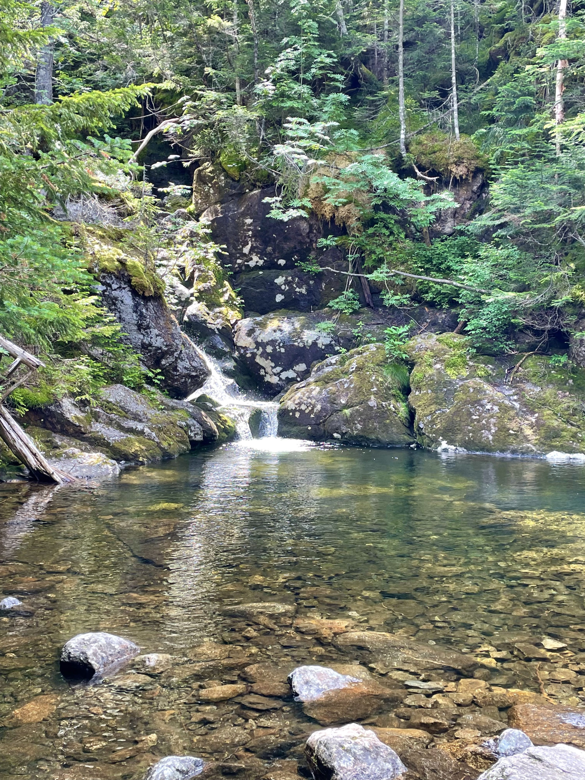 Emerald Pool, seen while hiking Mt. Pierce and Mt. Jackson in the White Mountains National Forest, New Hampshire