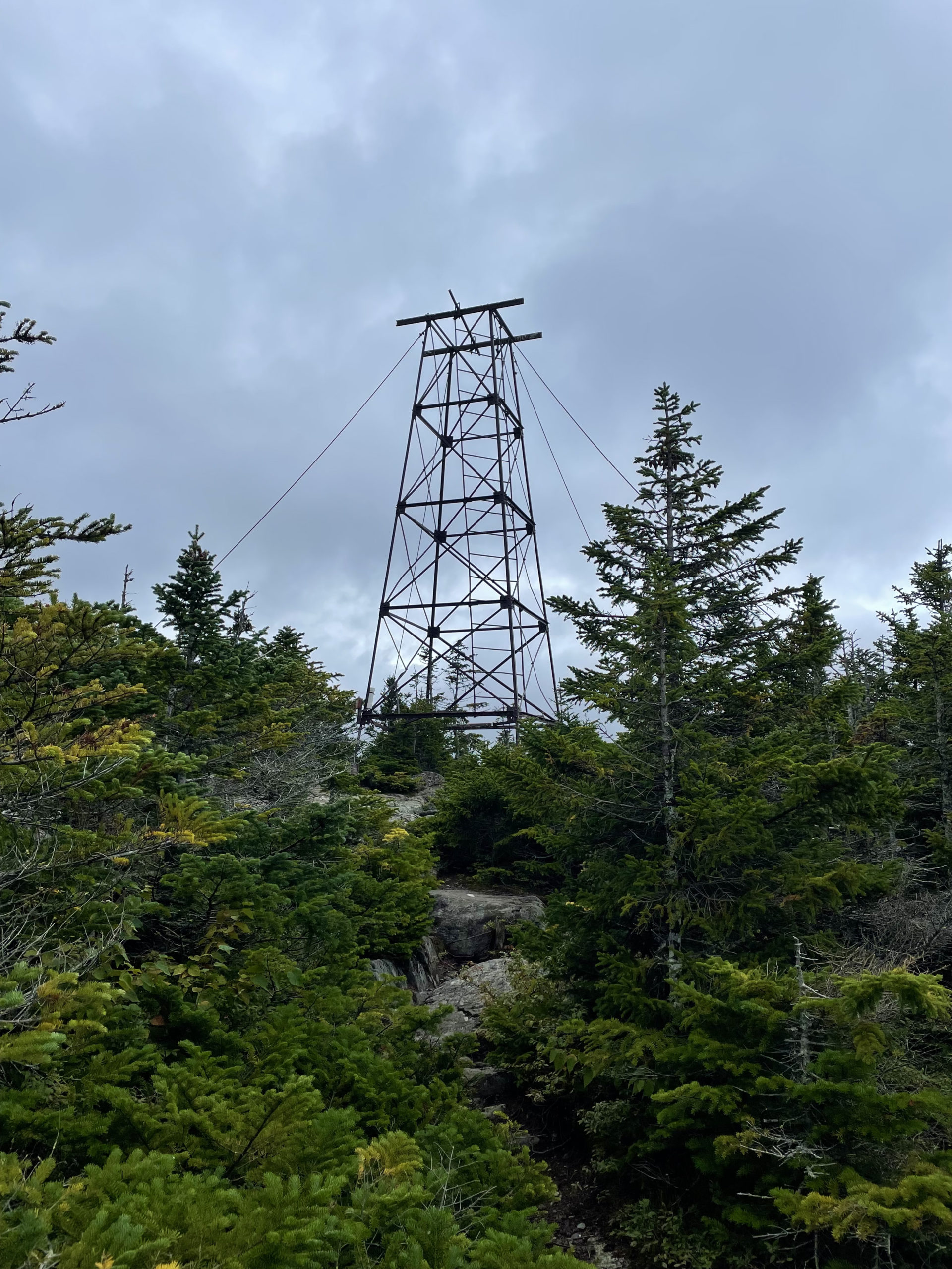 Radio tower, day 2, 100 Mile Wilderness, Maine Appalachian Trail