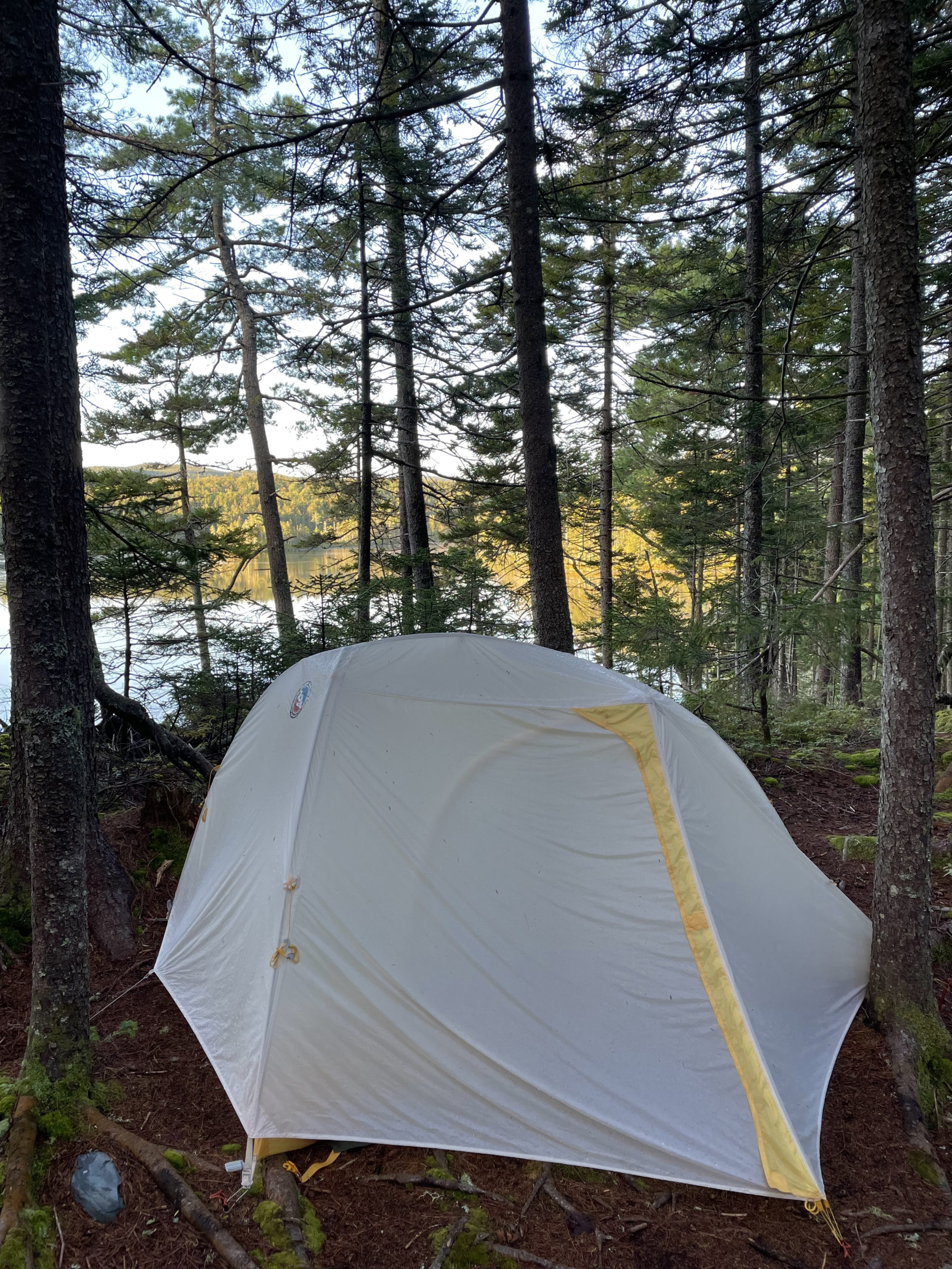 Camping by East Chairback Pond, day 3, 100 Mile Wilderness, Maine Appalachian Trail