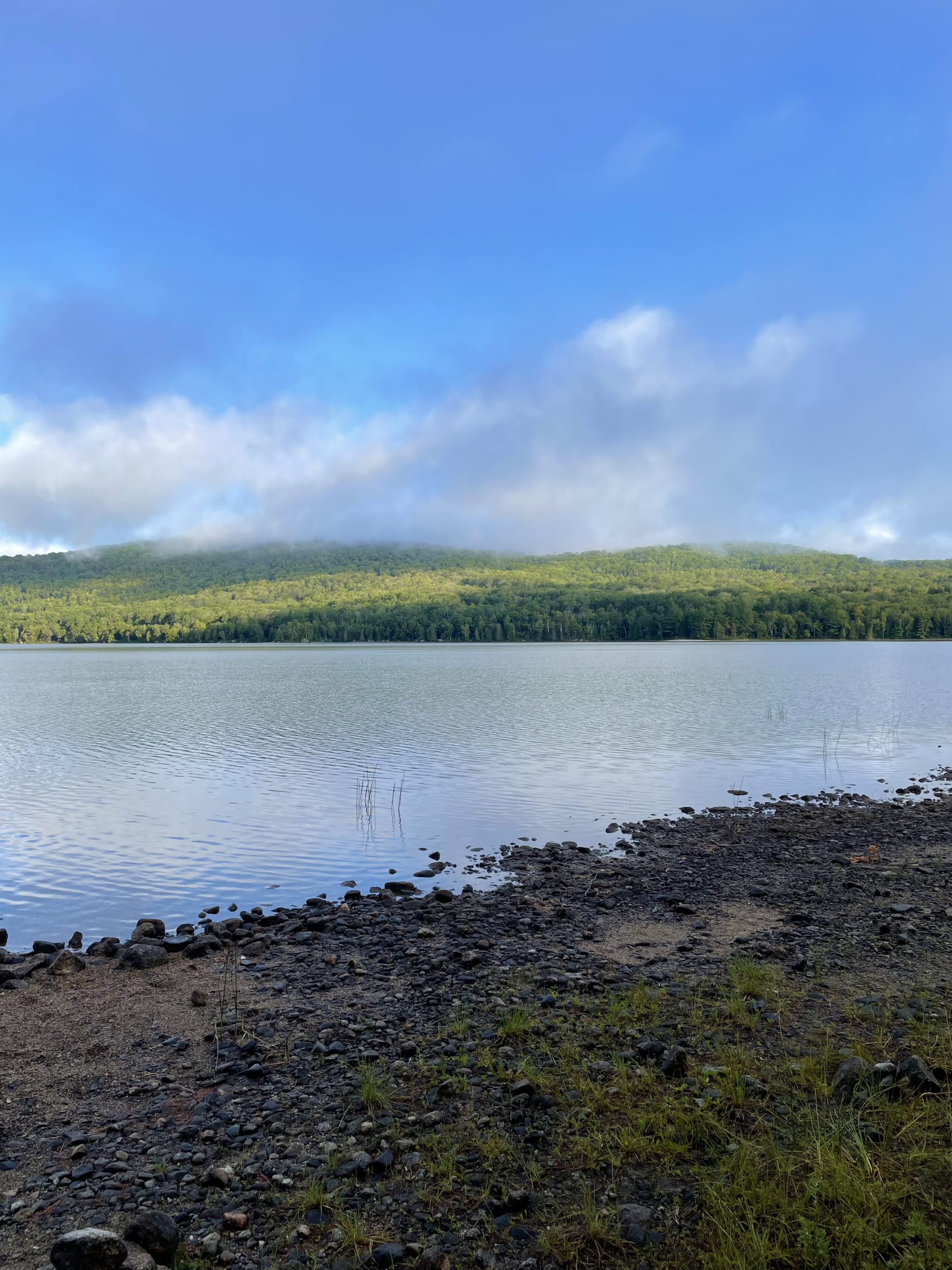 Morning at Antler Campsite, day 5, 100 Mile Wilderness, Maine Appalachian Trail