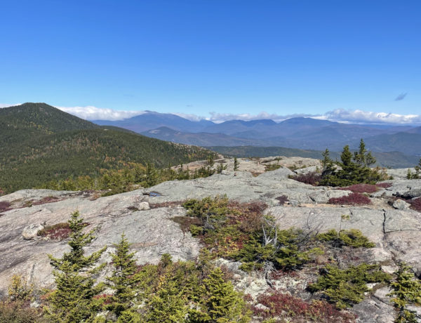 View while hiking South, Middle, and North Moat Mountains in the White Mountain National Forest, New Hampshire