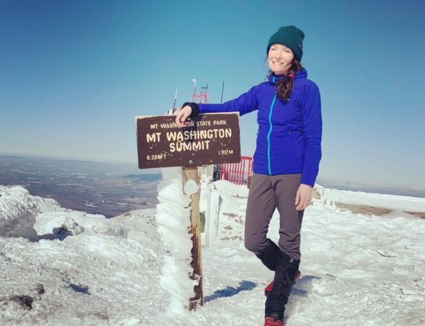 Author at the summit of Mt. Washington