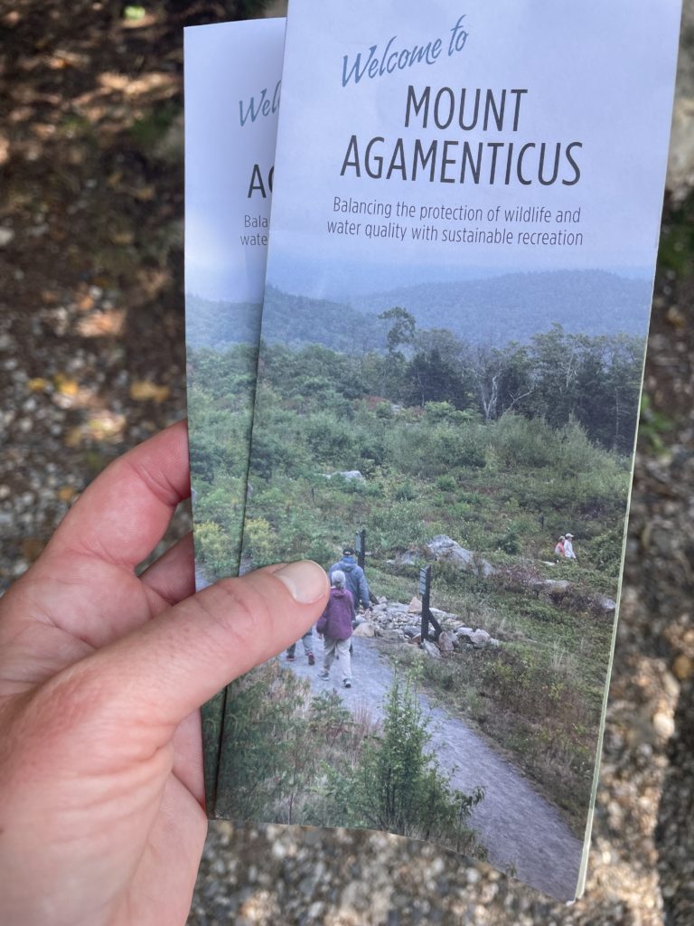 Picture of Mt Agamenticus trail map in York, Maine