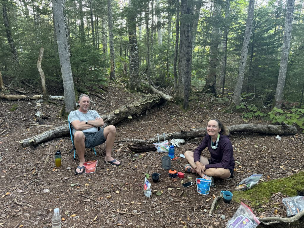 Making dinner at Lane Tentsite, Grafton Loop Trail, Grafton Notch, Maine