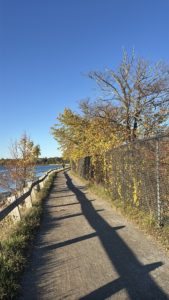 Back Cove trail in Portland, Maine