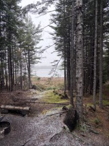 Snow at Kidney Pond in Baxter State Park in October